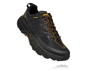 Hoka One One Speedgoat 4 GORE-TEX Mens Hiking Shoes Anthracite/Dark Gull Grey | AU-6891540